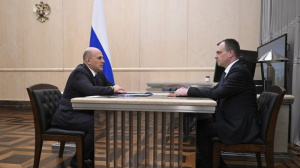 ВСТРЕЧА ПРЕДСЕДАТЕЛЯ ПРАВИТЕЛЬСТВА РОССИЙСКОЙ ФЕДЕРАЦИИ МИХАИЛА МИШУСТИНА С РУКОВОДИТЕЛЕМ РОССТАНДАРТА АНТОНОМ ШАЛАЕВЫМ